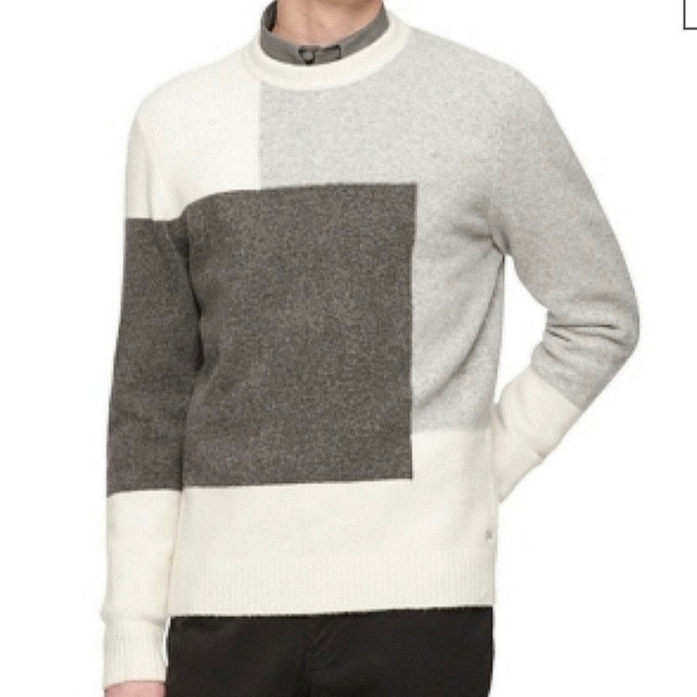 Men's Calvin Klein color block sweater Size M